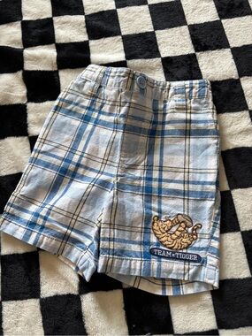 6/12 month Disney tigger plaid shorts